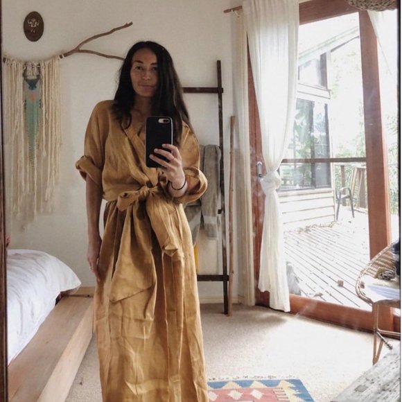 Avy & Co. Other - Avy & Co Iona Linen Duster Cape Robe